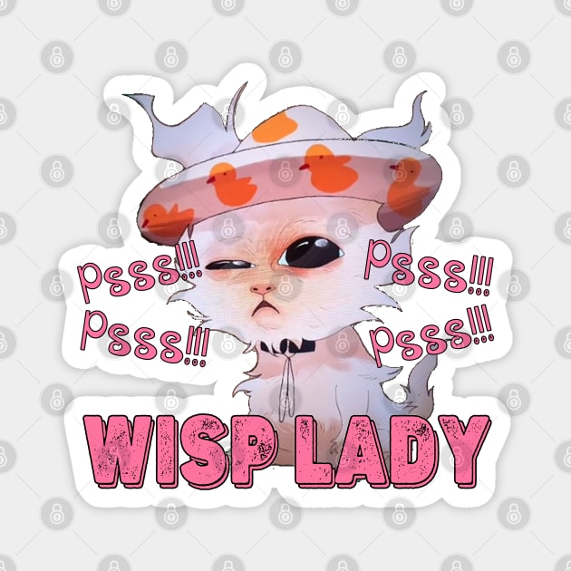 Cute And Beautiful Wisp Cat Lady Magnet by Pharaoh Shop