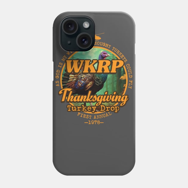 WKRP Turkey Drop 1978 Phone Case by DavidLoblaw