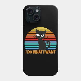 Vintage Black Cat Lover Phone Case