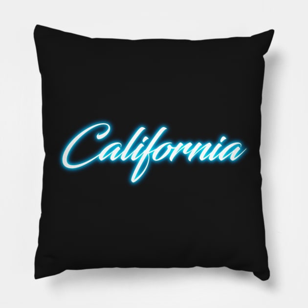 California by Basement Mastermind Pillow by BasementMaster