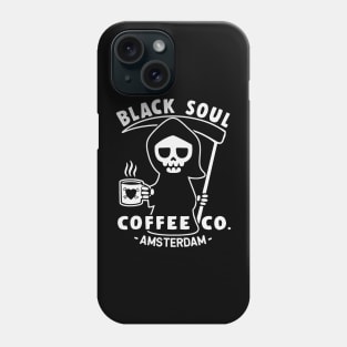 black soul coffe Phone Case