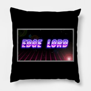 Edge Lord Retro Pillow