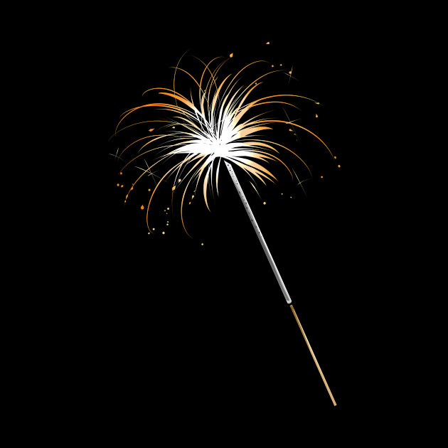 Sparkler For New Year's Eve Party Or Celebration 4th Of July by SinBle