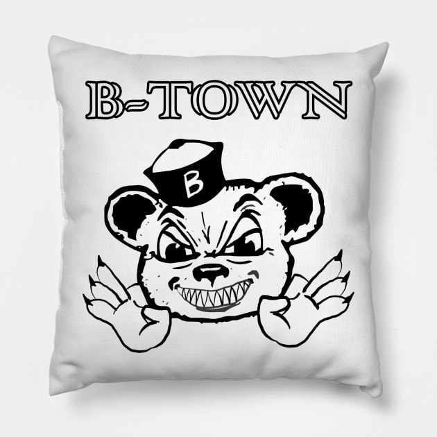 B-Town Bear Pillow by J Dubble S Productions