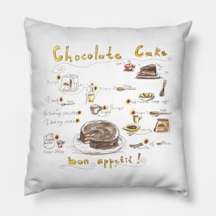 recipe of chocolate cake Pillow