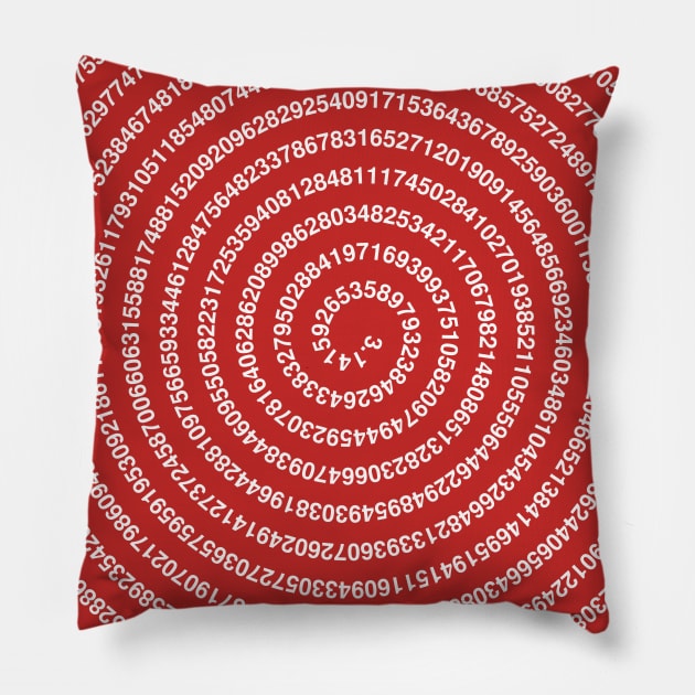 DIGITS OF PI Pillow by encip