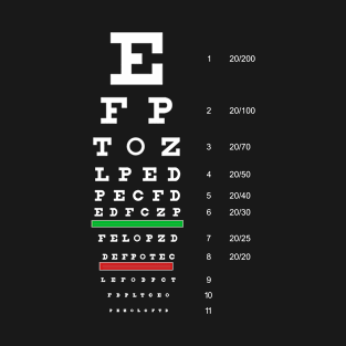 Snellen Chart T-Shirt