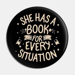 she has a book for every situation Pin