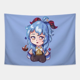 Ganyu cute chibi cocogoat - Genshin Impact Tapestry