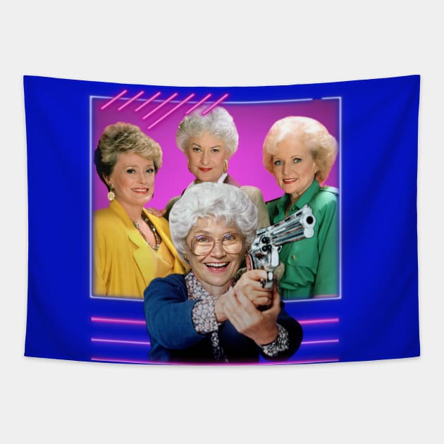 Golden Girls - Thug Life Tapestry by Indecent Designs