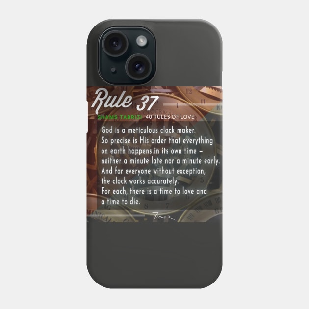 40 RULES OF LOVE - 37 Phone Case by Fitra Design