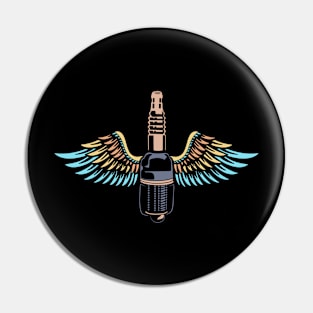 Eagle and machine Pin