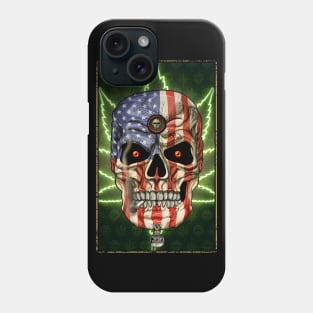 American Skull Weed Phone Case