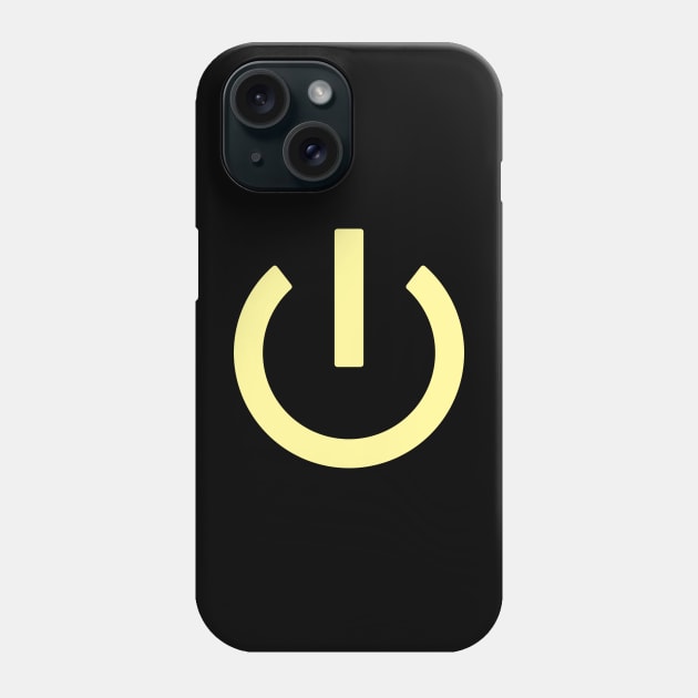 Off button - yellow Phone Case by The Nature of Things