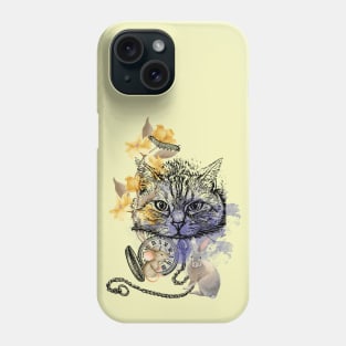 Cheshire cat in wonderland Phone Case