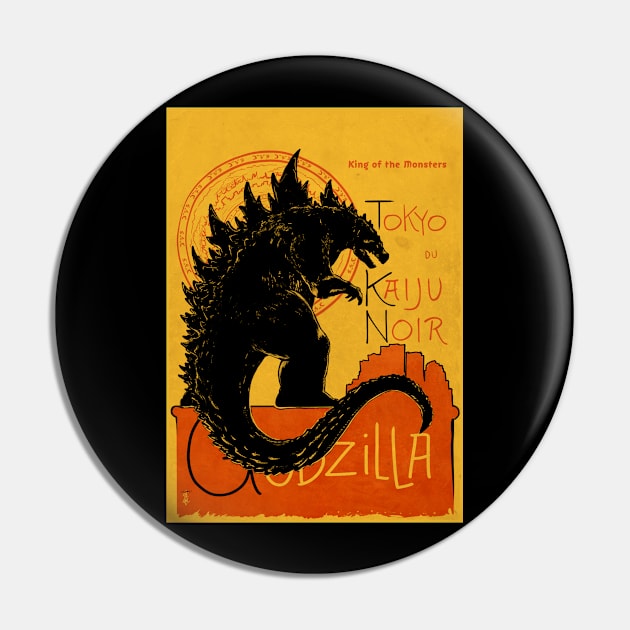 Gojira Noir Pin by thedarkcloak