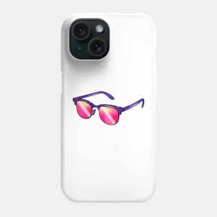 Sunglasses with red lenses Phone Case