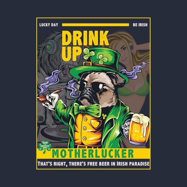 St. Patrick's Day-Irish Drinking Team-Lucky Shamrock by POD Anytime