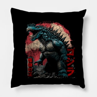 Godzilla Attack the city Pillow