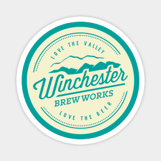 Winchester Brew Works logo (light ink) Magnet