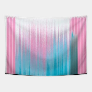 L.A. Poolside Glitch Abstract Contemporary Art Tapestry