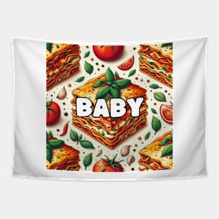 baby lasagna wall art Tapestry