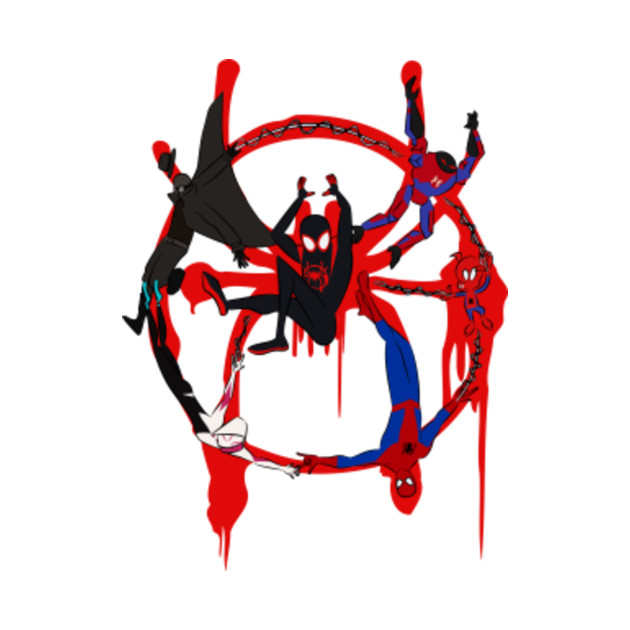 Into the Spider-Verse Symbol (Color) - Spider Man - T-Shirt | TeePublic