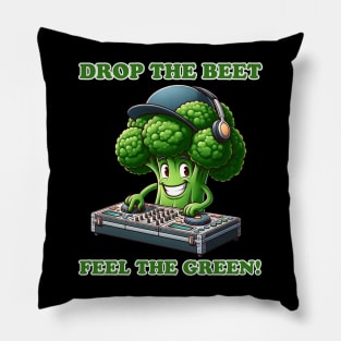 Broccoli Beats: DJ Veggie Spinner Pillow