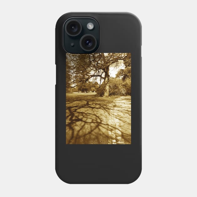 Tree shadows, Malvern Phone Case by rozmcq