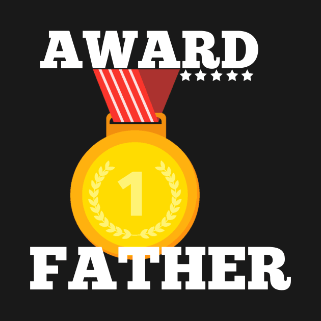 Award Trophy Father gift idea best Father family by Flipodesigner