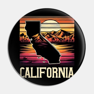 California Mountains Ombre Pin