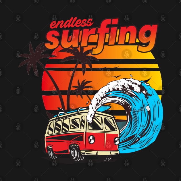 Endless Surfing | Summer Vacation by EdSan Designs