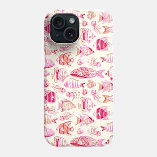 Pink Funky Fishes Phone Case