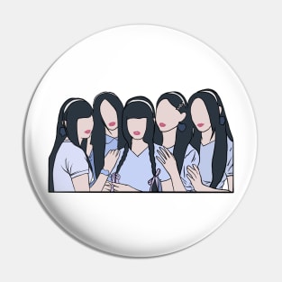 KPOP FAN ART FLAT DESIGN V3 Pin