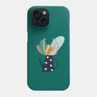 Botanical coffee pot number three Phone Case