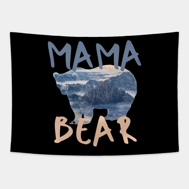 Mama Bear Tapestry by Dreanpitch