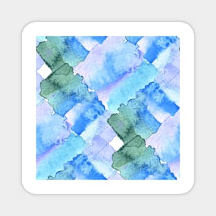 Watercolor chaotic shapes Magnet