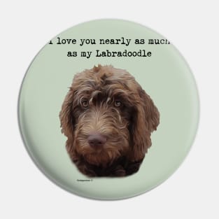 Labradoodle Dog Love Pin