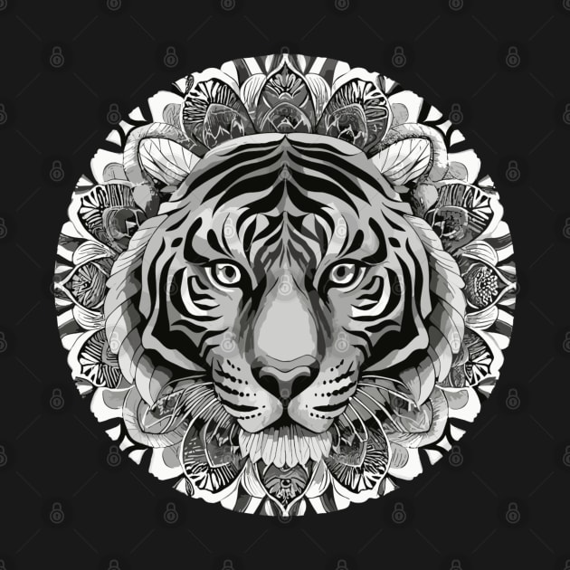 Tiger face art by Style Troop