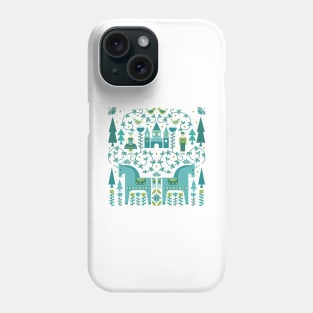 Fairytale illustration in Blue Phone Case