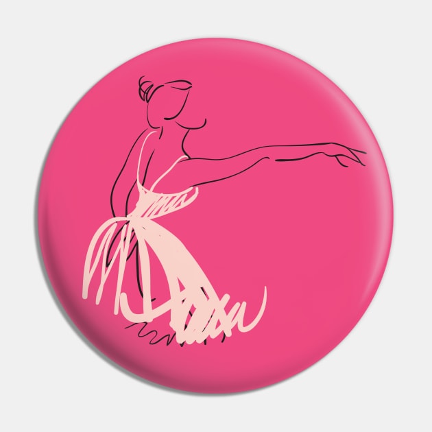 Ballerina Pin by Mako Design 