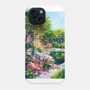 Pond in flowers Phone Case