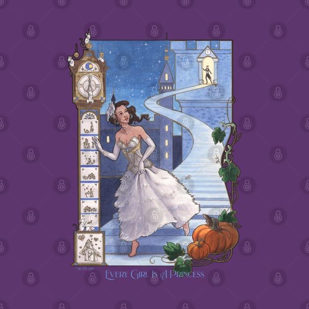 Mili Fay’s Every Girl Is A Princess: Cinderella by Mili Fay Art