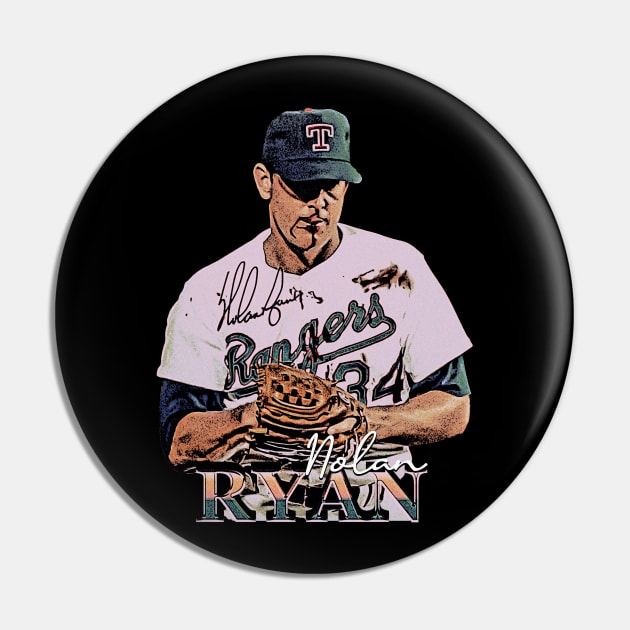 Nolan Ryan Bloody Lip Vintage Pin by jawiqonata