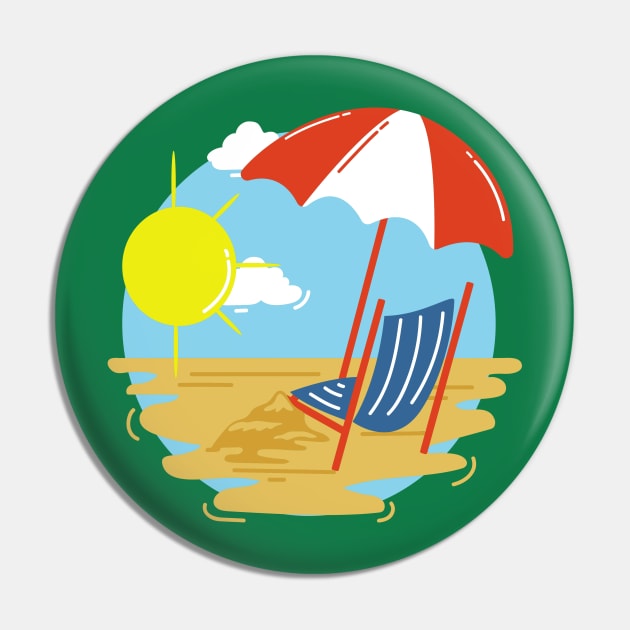The beach Pin by Diusse