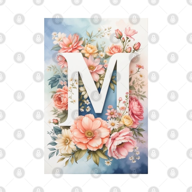 Monogram Letter M by CatCoconut-Art