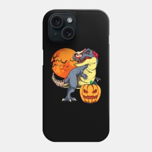 Dinosaur T-rex Pumpkin Mummy Boys Halloween Party Phone Case