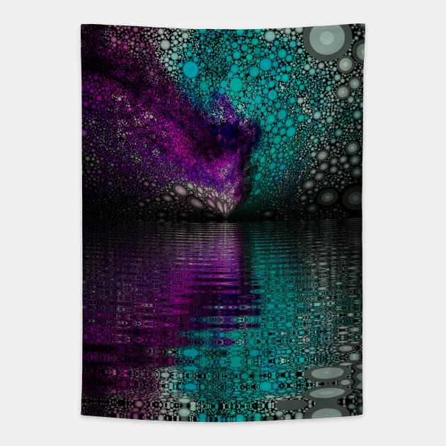 The Neverending Galaxy Lake Tapestry by ElviraDraat