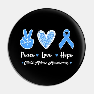 Child Abuse Prevention Awareness Month Blue Ribbon gift idea Pin