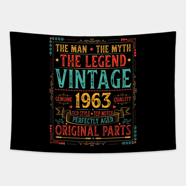 The Man The Myth The Legend Vintage 1963 Tapestry by busines_night